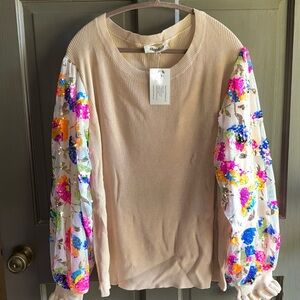 Haptics Sweater with Sequins